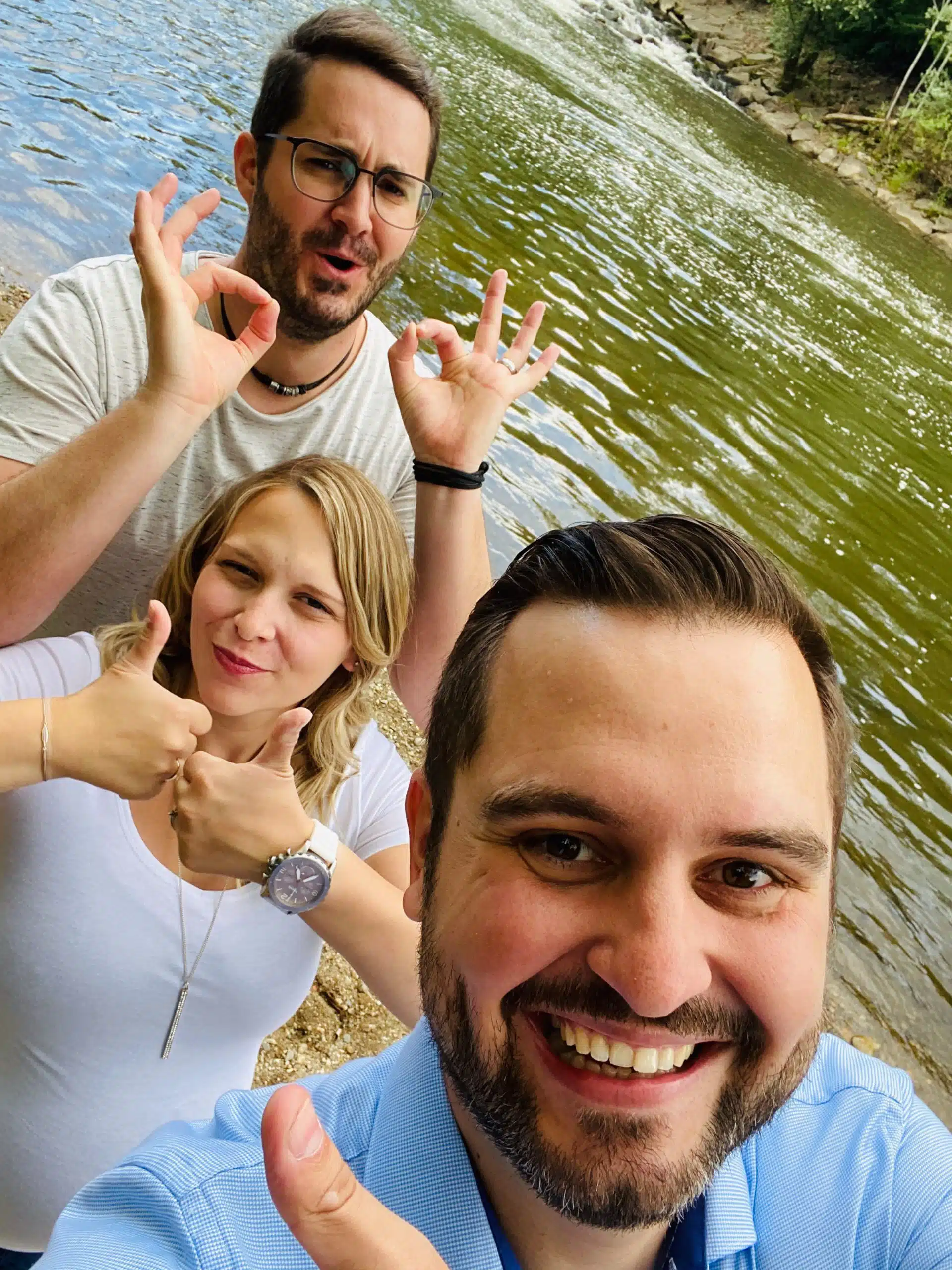 Patrick mit Anika und Daniel