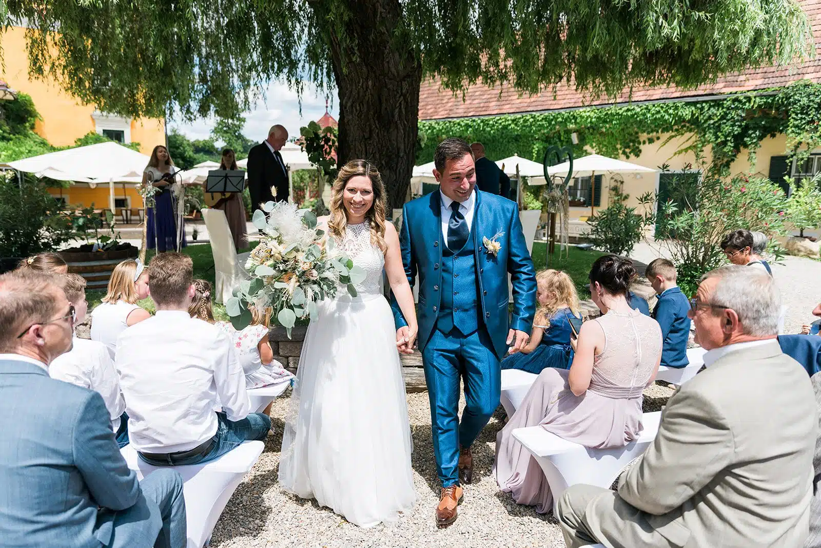 Silvia und Michael nach der Trauung